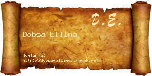 Dobsa Ellina névjegykártya